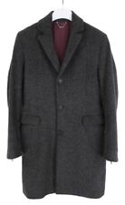 Diesel Manteau Homme Grand Laine Mohair Mélange Cran Revers Doublé Bouton