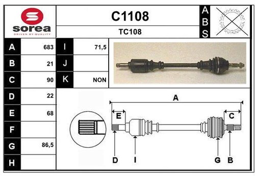 Arbre transmission snra - transmission,