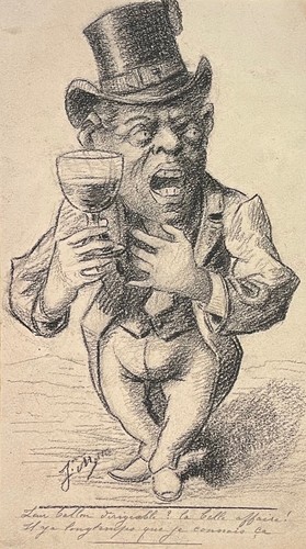 Ballon dirigeable caricature