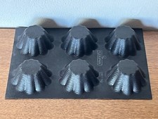 Magnifique moule en silicone pour briochettes FLEXIPAN Demarle / 6 formes / TBE