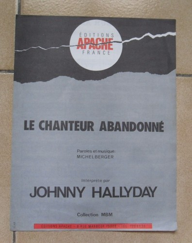 Partition johnny hallyday - partition,