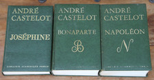 ANDRE CASTELOT - BONAPARTE/NAPOLEON/JOSEPHINE - LOT DE 3 LIVRES - PERRIN - 1967