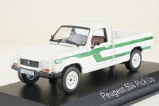 Norev 1/43 Peugeot 504 Pick-Up 4x4 Dangel 1985 White Diecast Model 475458