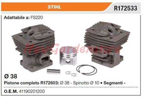Cylindre piston segments stihl - cylindre,