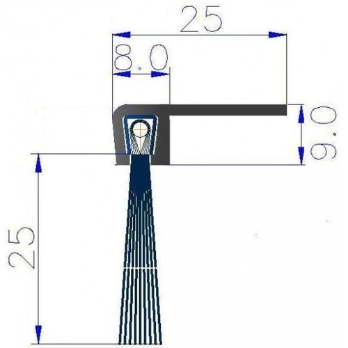 Brosse strip angle - 1,