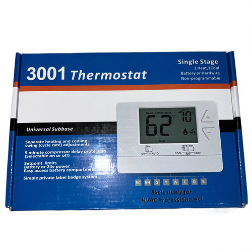 3001 non programmable - 3001, white