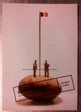 SEMAINE BELGE APOLOGIE BETISE CONTEMPORAINE NOEL GODIN carte postale postcard  