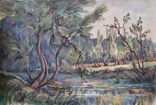 Louis Dupuis (1862-1951) (173) - aquarelle et crayon - paysage