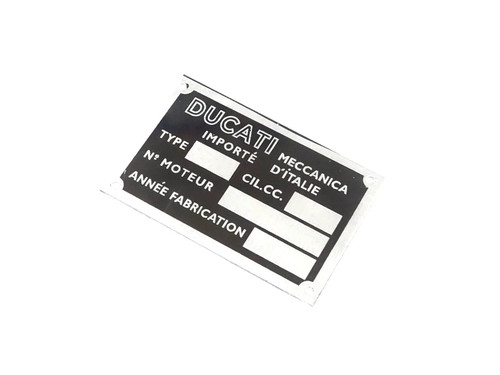 Plaque signalétique moteur - 3x,