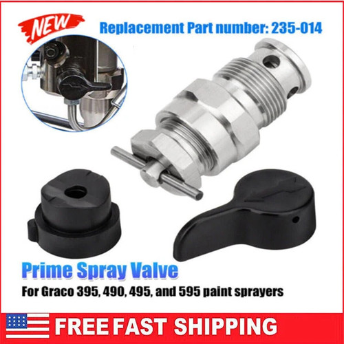 Airless prime spray valve - spray,