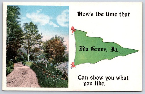 Antique iowa postcard - iowa, ida