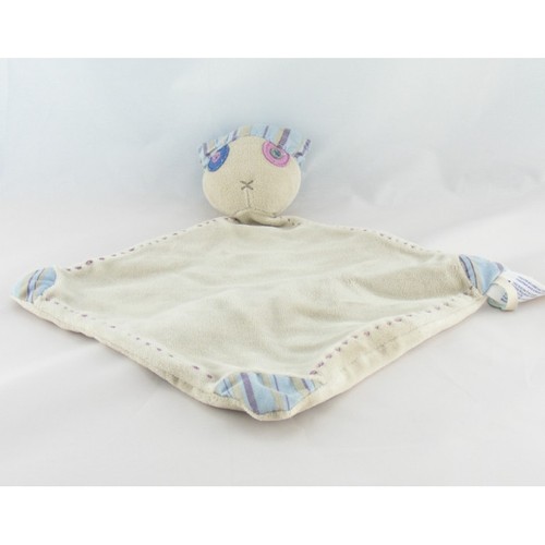 Doudou plat chat gris - , marron