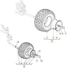 Roue Pos.CLM-KENDA 20 K500E