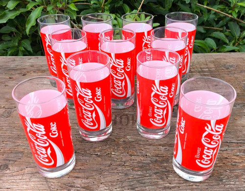 Verres tube coca cola - coca,