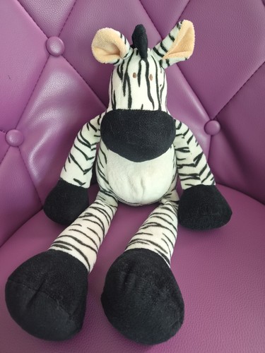 Doudou peluche zèbre blanc - doudou,