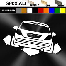 adesivo sticker peugeot 207 tuning down-out dub prespaziato,decal auto,moto