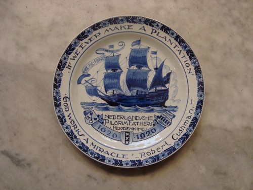 Royal delft plate pelgrim - delft, ,pelgrim
