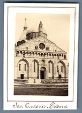 Italia, Padoue, San Antonio Vintage albumen print. Italy. Padova  Tirage album