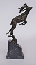Sculpture en Bronze Qui Saute