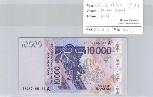 Billet côte ivoire 10 - d'ivoire,