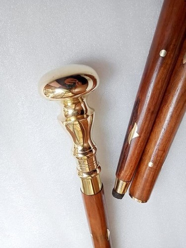 Ancien bouton laiton - , tête