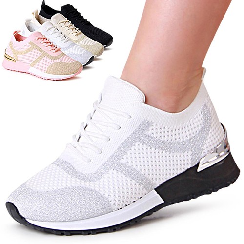 Baskets talons wedge pour - À,