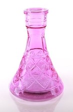 Nouveau vase de crystal Rose décoratif pour chicha narghilé pyramide LARGE