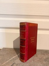 Ancien Livre Cuir Relié Rouge