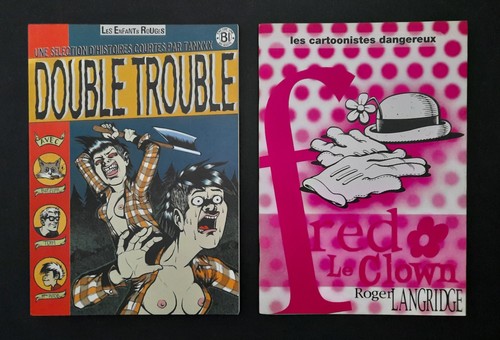 Lot red clown double - clown,