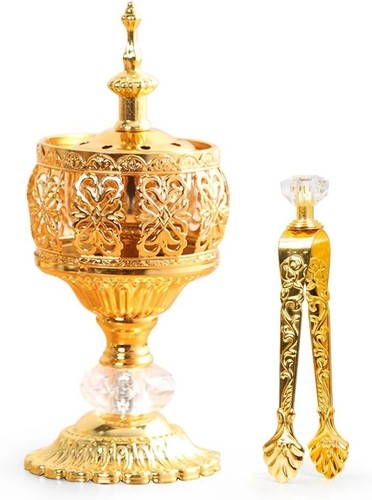 Gold incense burner - incense, holder