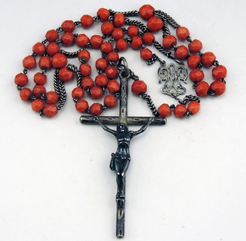 Ancien gros chapelet perles - chapelet, en