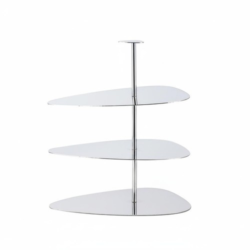 Présentoir miroir argenté - présentoir,
