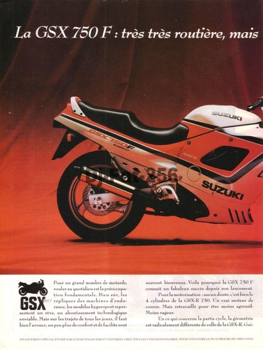 Publicité moto suzuki gsx f - :,