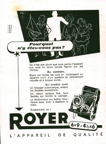 Publicité ancienne appareil