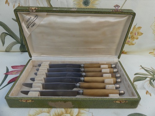 Art deco cheese knives - 6, steel