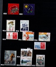 timbres oblitérés à l'unité au choix - année 2010