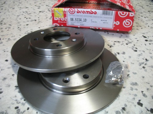 Paire disques frein - frein, brembo
