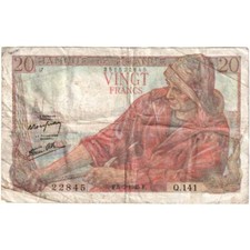 [#196553] France, 20 Francs, 1945, Q.141, TB, Fayette:13.10, KM:100b