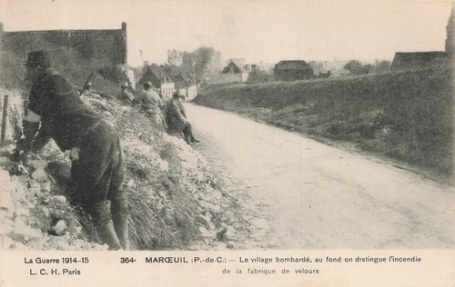 Maroeuil village bombarde - 62,