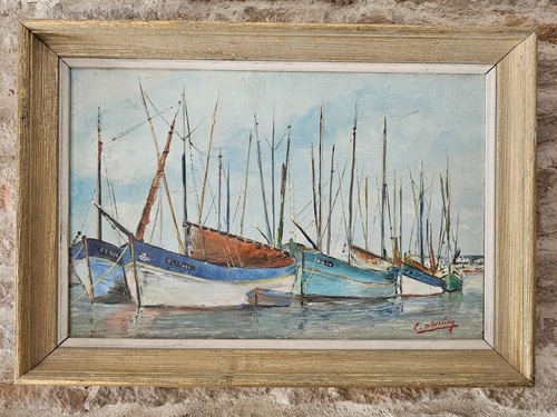 Tableau huile sur - huile,