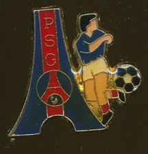 PIN'S PSG PARIS SAINT-GERMAIN ANNEES 90'S - MODELE JOUEUR TOUR EIFFEL ECUSSON