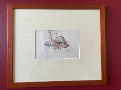 Géo ham aquarelle originale - aquarelle,