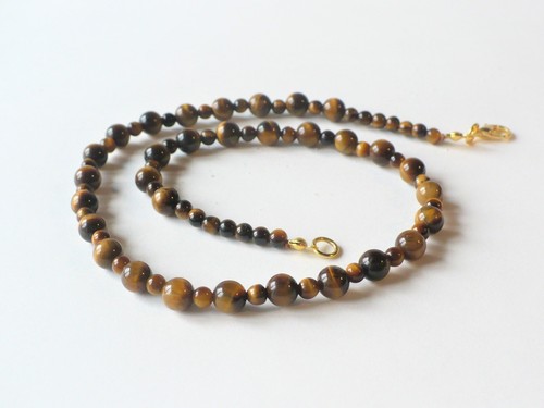 Collier oeil tigre - collier, cm