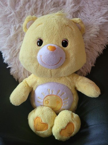 Peluche bisounours jaune - peluche,