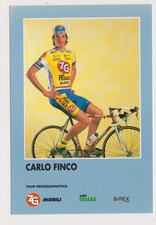 CYCLISME carte cycliste CARLO FINCO équipe ZG MOBILI SELLE ITALIA 1995