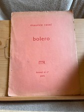 Maurice Ravel Bolero partition piano seul éditions Durand