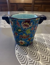CENDRIER EN FAIENCE ET EMAUX