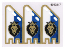 3PZ LEGO Drapeaux Léopard