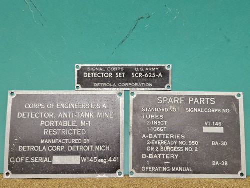 Plaquette detecteur mines - detecteur, us