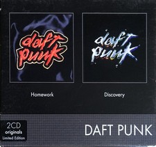BOX 2xCD ALBUM DAFT PUNK HOMEWORK/DISCOVERY LIMITED EDITION RARE COMME NEUF 2007